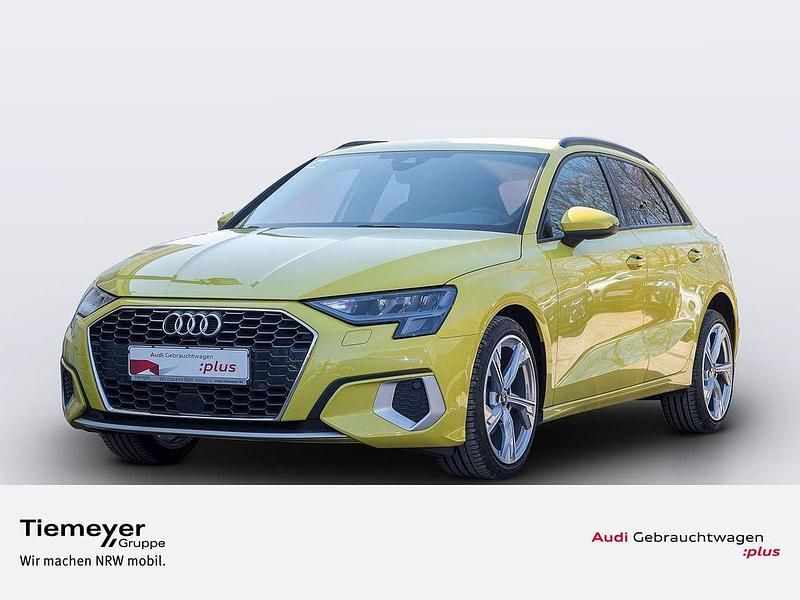 Gelb Gebraucht 2022 Audi A3 Sportback S-Line Limousine | 20.880 € (Superpreis) - Bild 1/4