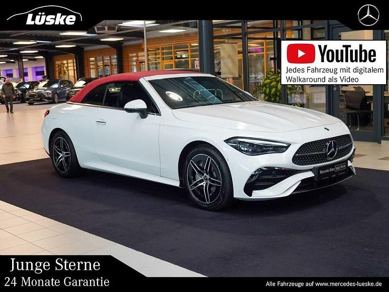 Polarweiß Gebraucht 2024 Mercedes CLE200 AMG line Cabrio | 54.900 € (Fairer Preis) - Bild 1/4