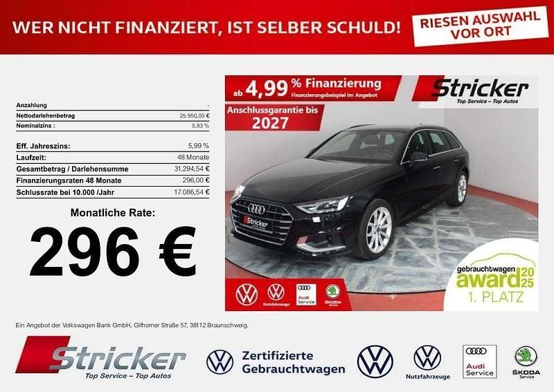 Second-hand Audi A4 Advanced Plus 204 CP (150 kW) 2022 Negru Break