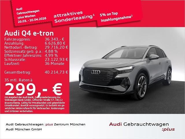 Gebraucht Audi Q4 e-tron S-Line 150 kW (204 PS) 2023 Kieselgrau SUV