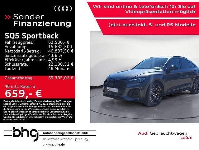 Grau Gebraucht 2023 Audi SQ5 Sportback Ambiente SUV | 62.530 € (Teuer) - Bild 1/4