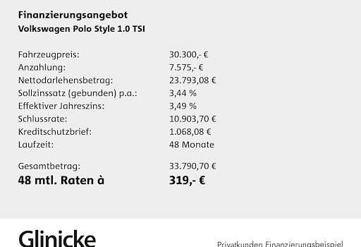 Neu VW Polo Style 116 PS (85 kW) 2025 Deep black perleffekt Limousine