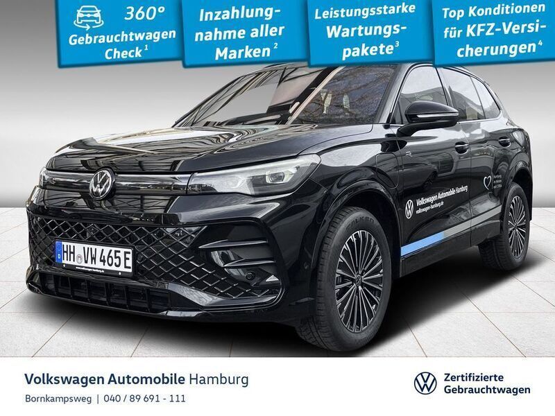 0e grenadillschwarz metallic Gebraucht 2025 VW Tiguan R-line SUV | 59.777 € (Superpreis) - Bild 1/3