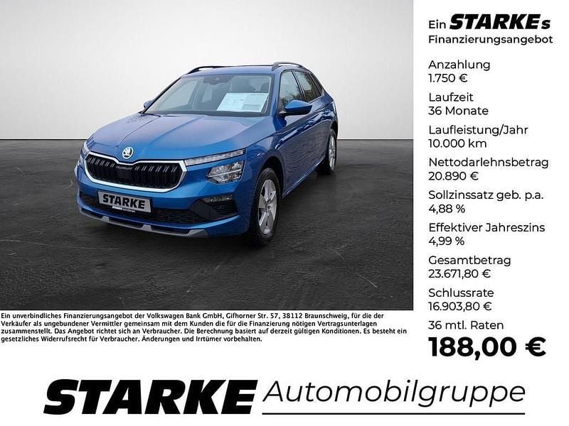 Weiß (moonweiss metallic) Gebraucht 2025 Skoda Kamiq Selection SUV | 22.350 € (Superpreis) - Bild 1/4