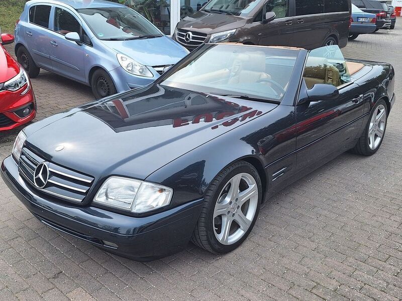 Schwarz Gebraucht 1996 Mercedes SL320 Cabrio | 21.990 € (Guter Preis) - Bild 1/4