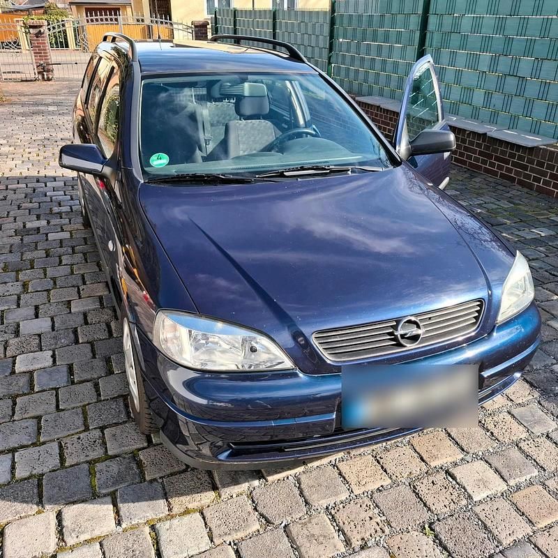 Gebraucht Opel Astra 100 PS (73 kW) 2001 Blau Kombi