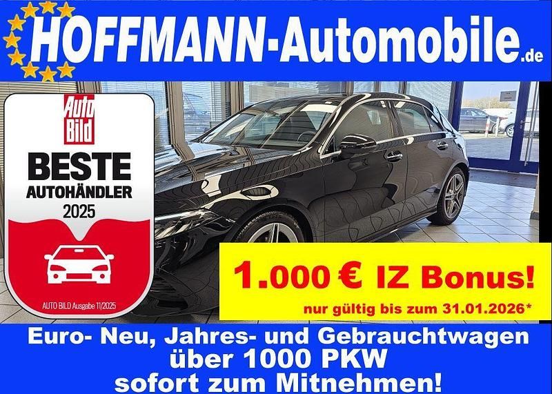 Kosmosschwarz met. (metallic) Gebraucht 2024 Mercedes A200 AMG Limousine | 30.900 € (Fairer Preis) - Bild 1/4