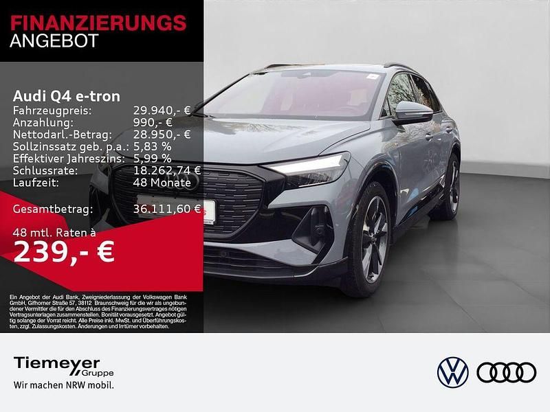 Kieselgrau Gebraucht 2022 Audi Q4 e-tron S-Line SUV | 27.440 € (Fairer Preis) - Bild 1/4