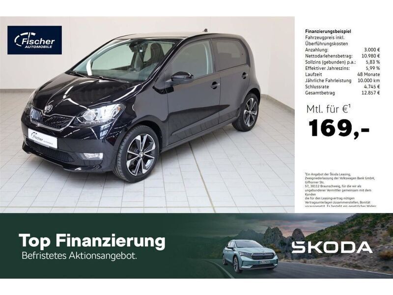 Schwarz Gebraucht 2021 Skoda Citigo-e IV Style Kleinwagen | 13.980 € (Fairer Preis) - Bild 1/4