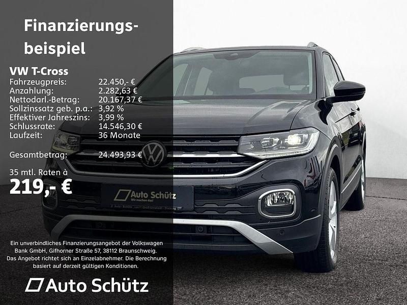 Gebraucht VW T-Cross Style 110 PS (80 kW) 2022 Deep black perleffekt sn 64 SUV