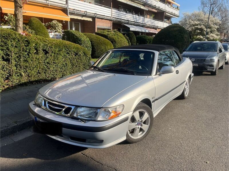 Silber Gebraucht 2002 Saab 9-3 Cabriolet Cabrio | 12.490 € (Teuer) - Bild 1/4