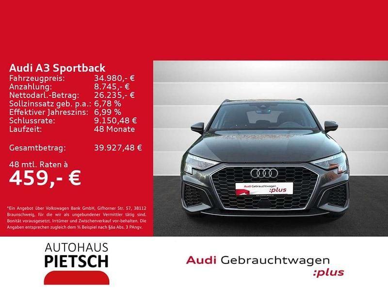 Daytonagrau perleffekt Gebraucht 2023 Audi A3 e-tron S-Line Kleinwagen | 34.980 € (Teuer) - Bild 1/4