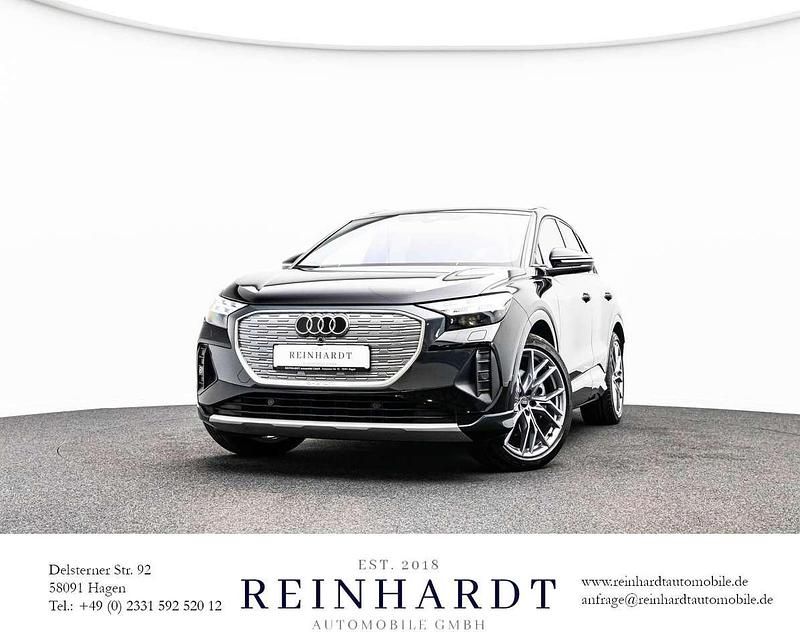 Mythosschwarz metallic Gebraucht 2021 Audi Q4 e-tron Ambiente SUV | 37.765 € (Fairer Preis) - Bild 1/3