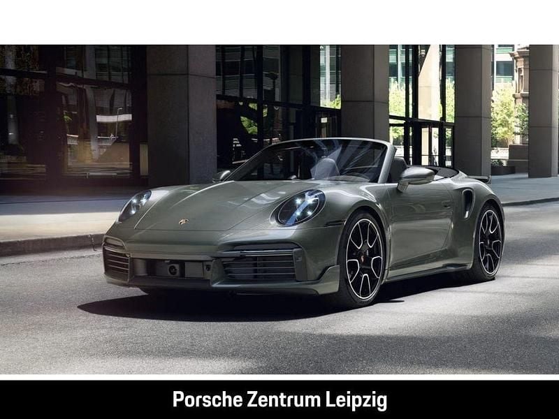 Gruen Gebraucht 2022 Porsche 911 Turbo S Cabriolet Cabrio | 221.911 € (Superpreis) - Bild 1/4