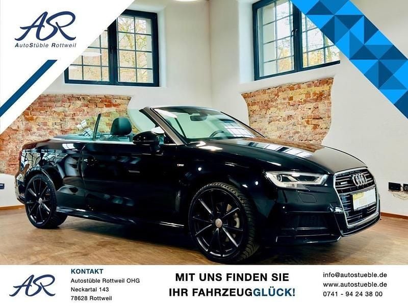 Schwarz Gebraucht 2017 Audi A3 Cabriolet S-Line Cabrio | 22.988 € (Etwas zu teuer) - Bild 1/4