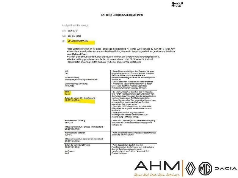 Gebraucht Renault Zoe Experience 80 kW (110 PS) 2021 Weiss Kleinwagen