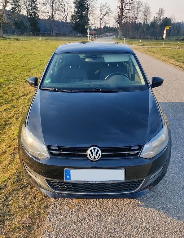 Gebraucht VW Polo Match 69 PS (50 kW) 2012 Schwarz Kleinwagen