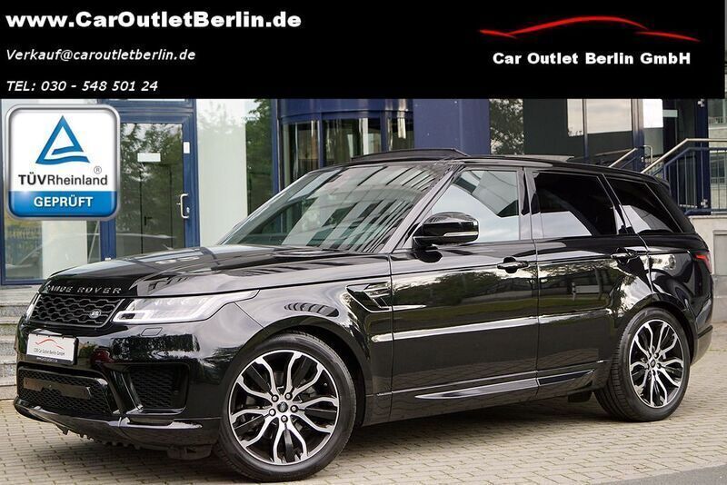 Santorini black Gebraucht 2019 Land Rover Range Rover Sport HSE Dynamic SUV | 53.950 € (Etwas zu teuer) - Bild 1/4