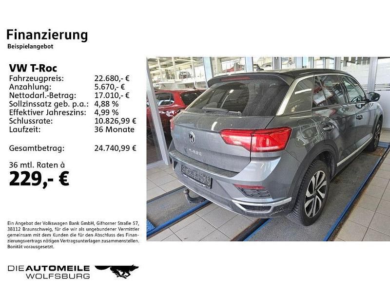 Gebraucht VW T-Roc Active 150 PS (110 kW) 2021 Indiumgrau metallic (metallic) SUV