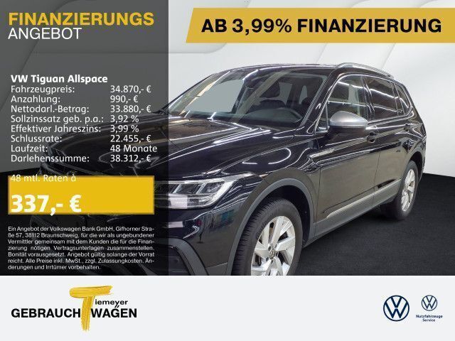 Schwarz Gebraucht 2024 VW Tiguan Allspace Life SUV | 34.870 € (Guter Preis) - Bild 1/4