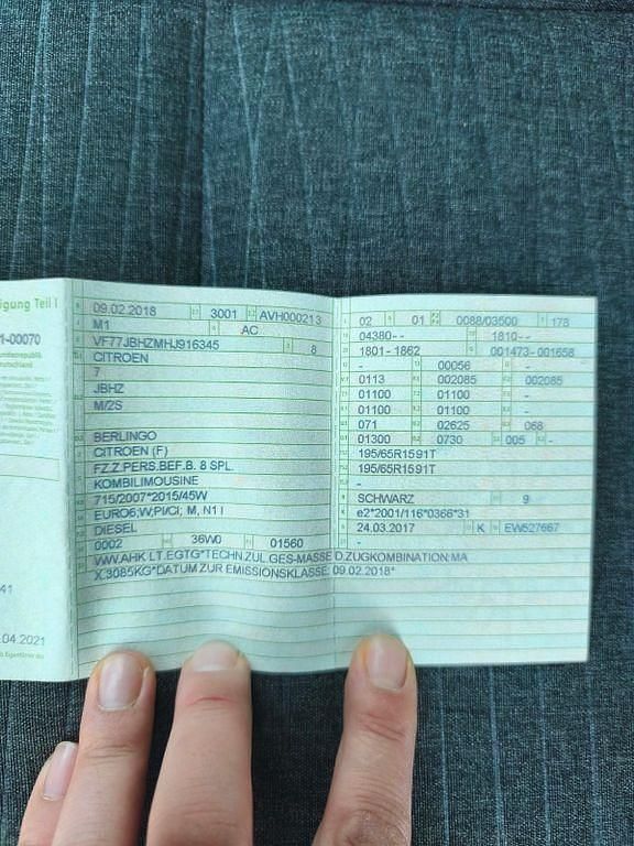 Gebraucht Citroën Berlingo 120 PS (88 kW) 2018 Schwarz Van / Kleinbus