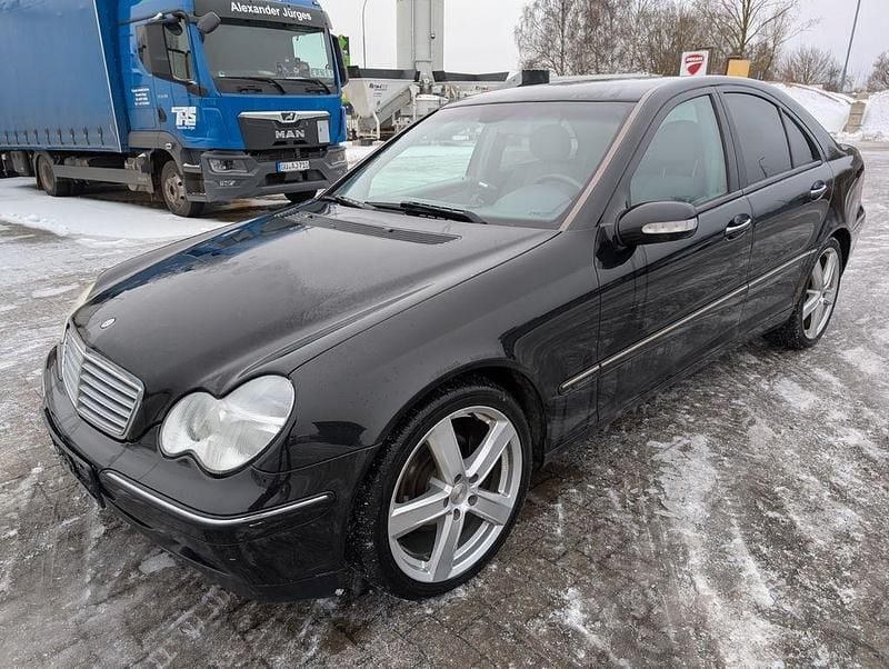 Schwarz Gebraucht 2003 Mercedes C180 Limousine | 1.499 € (Guter Preis) - Bild 1/4