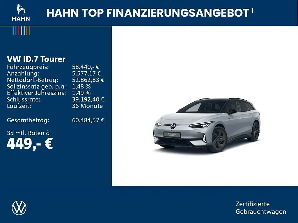 Gebraucht VW ID.7 GTX 250 kW (340 PS) 2025 Scale silver metallic Kombi
