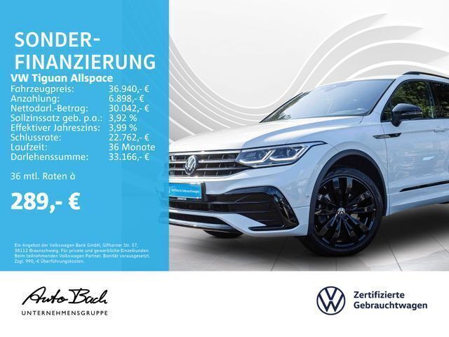 Weiß (oryxwhite perlmutteffekt) Gebraucht 2022 VW Tiguan Allspace Style SUV | 34.740 € (Fairer Preis) - Bild 1/4