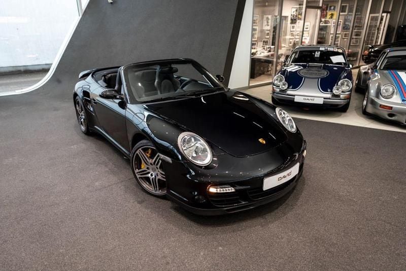 Basaltschwarzmetallic Gebraucht 2008 Porsche 997 Turbo Cabrio | 69.997 € - Bild 1/4