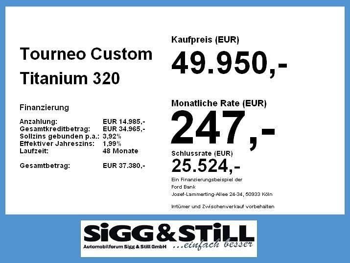 Neu Ford Tourneo Titanium 170 PS (125 kW) 2026 Chroma blau Van / Kleinbus