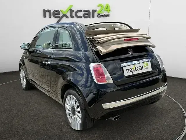 Gebraucht Fiat 500 Lounge 69 PS (50 kW) 2013 Schwarz metallic Cabrio