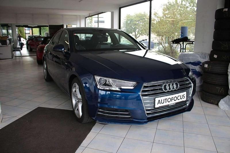 Blau Gebraucht 2017 Audi A4 S-Line Coupé | 15.490 € (Superpreis) - Bild 1/4