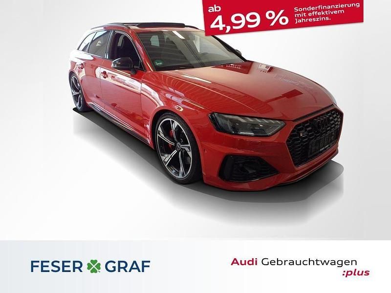 Tangorot metallic Gebraucht 2022 Audi RS4 Ambiente Kombi | 63.980 € (Guter Preis) - Bild 1/4