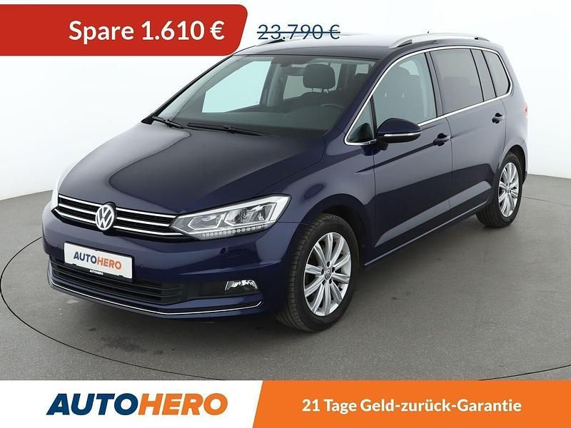 Blau Gebraucht 2018 VW Touran Highline Van / Kleinbus | 20.930 € (Guter Preis) - Bild 1/3