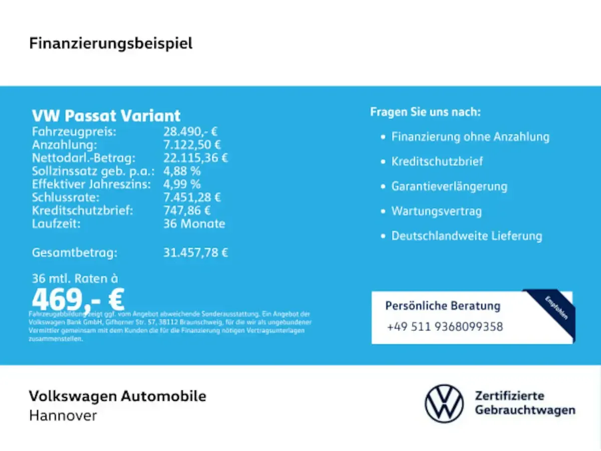 Gebraucht VW Passat Elegance 200 PS (147 kW) 2021 Deep black perleffekt Kombi