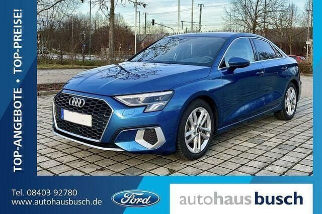 Brugt Audi A3 Advanced 150 HK (110 kW) 2021 Blå Sedan