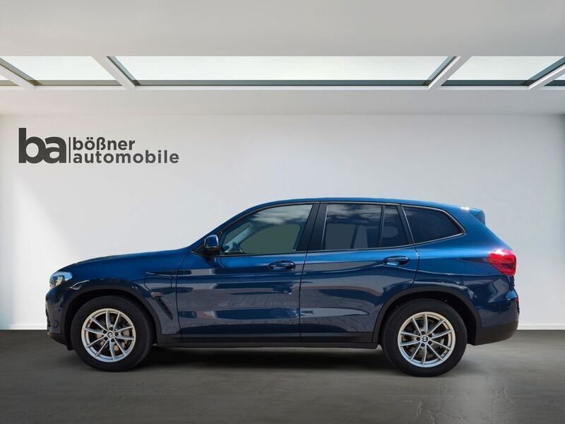 Phytonicblau metallic Gebraucht 2021 BMW X3 Sport Line SUV | 33.990 € (Superpreis) - Bild 1/4