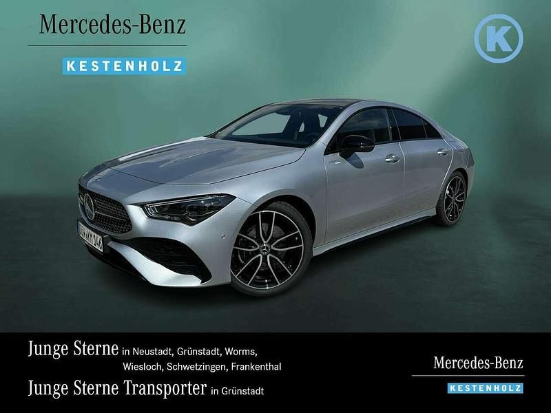 Lack hightechsilber Gebraucht 2025 Mercedes CLA200 AMG line Coupé | 43.725 € (Teuer) - Bild 1/4