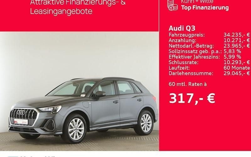 Grau Gebraucht 2022 Audi Q3 S-Line SUV | 33.989 € (Fairer Preis) - Bild 1/4