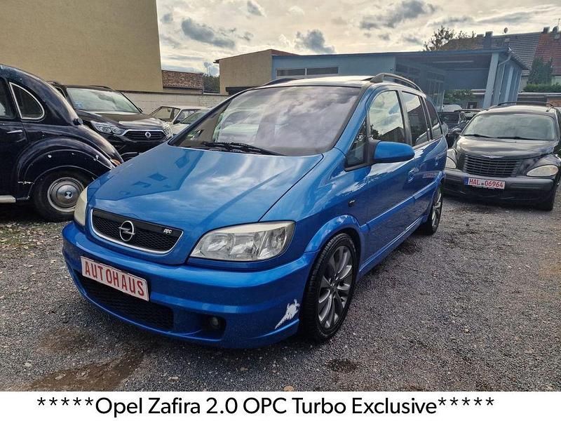 Blau Gebraucht 2003 Opel Zafira Exklusiv Van / Kleinbus | 2.990 € (Fairer Preis) - Bild 1/4