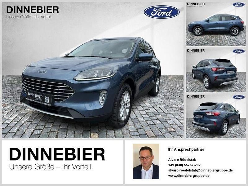 Blau (metallic) Gebraucht 2021 Ford Kuga Titanium SUV | 21.690 € (Fairer Preis) - Bild 1/4