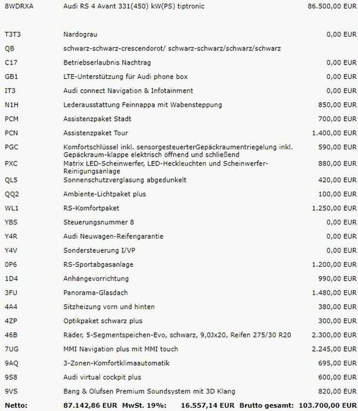 Gebraucht Audi RS4 450 PS (330 kW) 2023 Grau Kombi