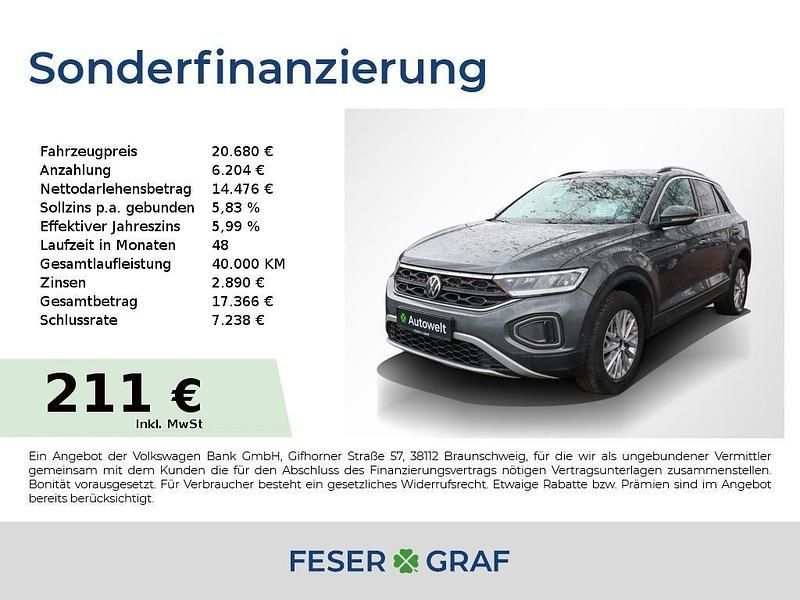 Gebraucht VW T-Roc Life 150 PS (110 kW) 2022 Grau SUV