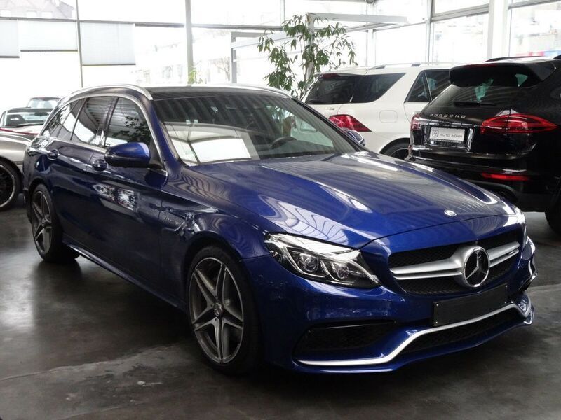 Blau metallic Gebraucht 2016 Mercedes C63 AMG AMG Kombi | 51.900 € - Bild 1/4