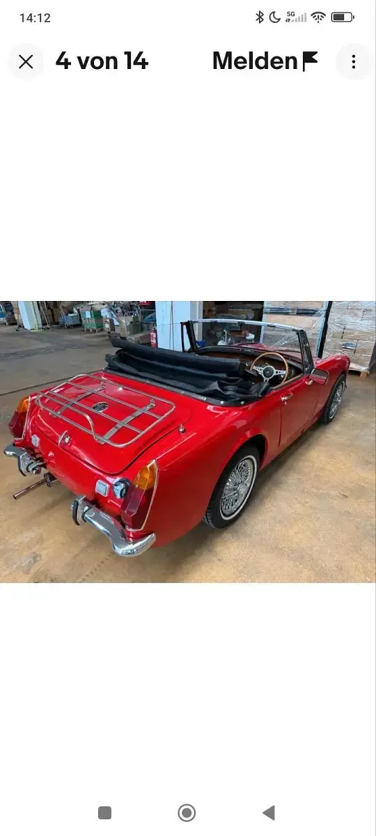Occasion MG Midget 67 ch (49 kW) 1972 Rouge Cabriolet