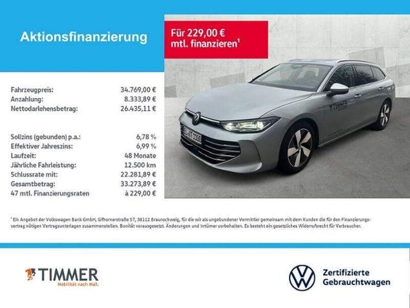Gebraucht VW Passat Elegance 150 PS (110 kW) 2025 Silber Kombi