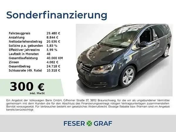 Uranograu Gebraucht 2020 VW Sharan Highline Van / Kleinbus | 29.480 € (Etwas zu teuer) - Bild 1/3