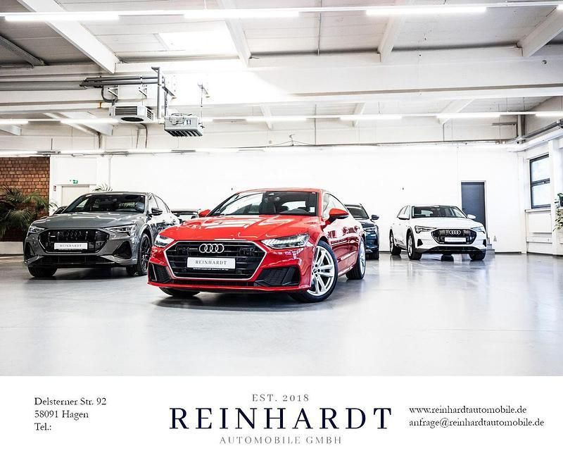 Tangorot metallic Gebraucht 2021 Audi A7 Sportback S-Line Kleinwagen | 43.172 € - Bild 1/3