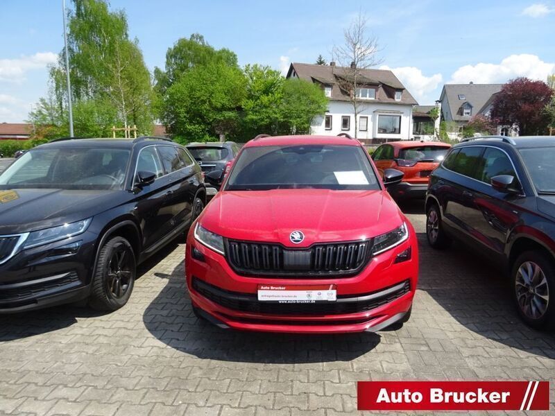 Rot Gebraucht 2018 Skoda Kodiaq SportLine SUV | 32.790 € (Teuer) - Bild 1/4