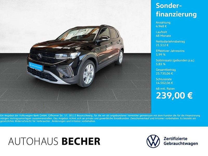 Schwarz Gebraucht 2024 VW T-Cross Life SUV | 26.460 € (Teuer) - Bild 1/4